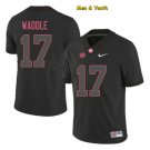 men's & youth Football Team Uniform #17 Jaylen Waddle Jerseys Player Game Black College Shirts
