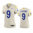 Women's Football Team Uniform #9 Matthew Stafford Jerseys Player Game Bone League Shirts