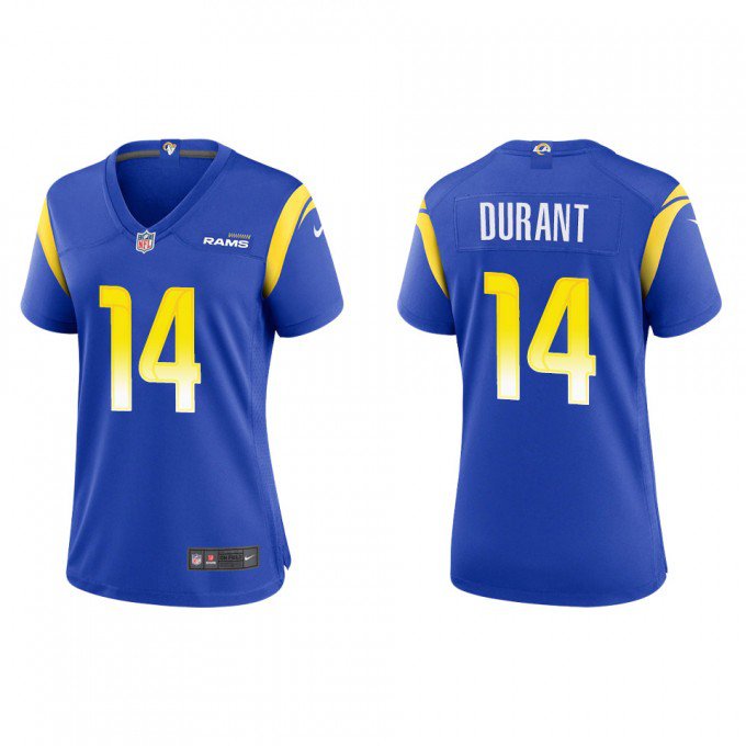 Women's Football Team Uniform 14 Cobie Durant Jerseys Royal 2022 Super