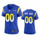 Women's Rams Football Uniform #00 Custom Name Number Jerseys Player Game Royal League Shirts