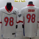 men's & youth Football Team Uniform #98 Maxx Crosby Jerseys 2022 Pro Bowl Game White League Shirts