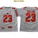 men's & youth Football Team Uniform #23 Jonathan Taylor Jerseys Player Game White College Shirts