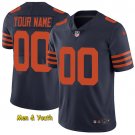 men's & youth Football Bears Uniform #00 Custom Name Number Jerseys Game Navy Alternate Shirts