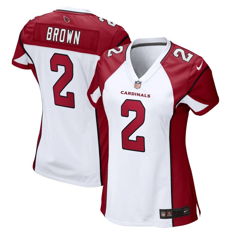 Women's Football Team Uniform 2 Marquise Brown Jerseys Player Game White Lady League Shirts