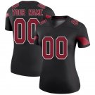 Women's Football Team Uniform #00 Custom name number Jerseys Black Color Rush Lady Shirts