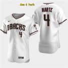 men's & youth Baseball Team Uniform #4 Ketel Marte Jerseys White Home Flexbase League Shirts