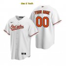 men's & youth Baseball Orioles Uniform #00 Custom name number Jerseys White CoolBase League Shirts