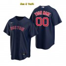 men's & youth Baseball Red Sox Uniform #00 Custom name number Jerseys Navy CoolBase Shirts