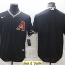 men's & youth Baseball Team Uniform Arizona Diamondbacks Blank Jerseys Black Coolbase League Shirts