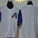 men's & youth Baseball Team Uniform Arizona Diamondbacks Blank Jerseys White Cooperstown Shirts