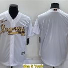 men's & youth Baseball Uniform Atlanta Braves Blank Jerseys White 2022 All-Star Game CoolBase Shirts