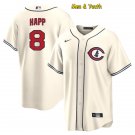 men's & youth Baseball Team Uniform #8 Ian Happ Jerseys Cream CoolBase League Shirts