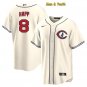 men's & youth Baseball Team Uniform #8 Ian Happ Jerseys Cream CoolBase League Shirts