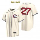 men's & youth Baseball Team Uniform #27 Seiya Suzuki Jerseys Cream CoolBase League Shirts