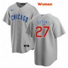 women's Baseball Team Uniform #27 Seiya Suzuki Jerseys Gray CoolBase League lady Shirts