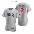 men's & youth Baseball Team Uniform #2 Nico Hoerner Jerseys Gray FlexBase League Shirts