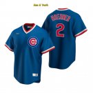 men's & youth Baseball Team Uniform #2 Nico Hoerner Jerseys Blue Cooperstown League Shirts