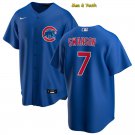 men's & youth Baseball Team Uniform #7 Dansby Swanson Jerseys Royal CoolBase League Shirts