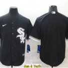 men's & youth Baseball Team Uniform Chicago White Sox Blank Jerseys Black CoolBase League Shirts