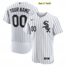 men's & youth Baseball White Sox Uniform #00 Custom name number Jerseys White FlexBase League Shirts