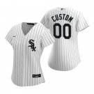 women's Baseball White Sox Uniform #00 Custom name number Jerseys White CoolBase League lady Shirts