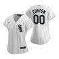 women's Baseball White Sox Uniform #00 Custom name number Jerseys White CoolBase League lady Shirts