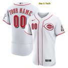 men's & youth Baseball Reds Uniform #00 Custom name number Jerseys White FlexBase League Shirts