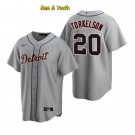 men's & youth Baseball Team Uniform #20 Spencer Torkelson Jerseys Gray Road CoolBase League Shirts