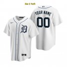 men's & youth Baseball Tigers Uniform #00 Custom name number Jerseys White CoolBase League Shirts