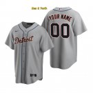 men's & youth Baseball Tigers Uniform #00 Custom name number Jerseys Gray CoolBase League Shirts