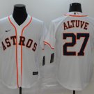 men's Baseball Team Uniform #27 Jose Altuve Jerseys White Home CoolBase League adults Shirts