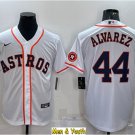 men's & youth Baseball Team Uniform #44 Yordan Alvarez Jerseys White Home CoolBase League Shirts