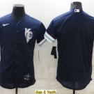 men's & youth Baseball Uniform Kansas City Royals Blank Jerseys Navy City Connect FlexBase Shirts