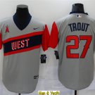 men's & youth Baseball Team Uniform #27 Mike Trout Jerseys Gray 2021 Little League Classic Shirts