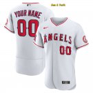 men's & youth Baseball Angels Uniform #00 Custom name number Jerseys White Home FlexBase Shirts