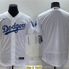 men's & youth Baseball Team Uniform Los Angeles Dodgers Blank Jerseys White Home FlexBase Shirts