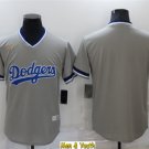 men's & youth Baseball Uniform Los Angeles Dodgers Blank Jerseys Gray Cooperstown V Neck Shirts