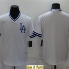 men's & youth Baseball Uniform Los Angeles Dodgers Blank Jerseys White Cooperstown V Neck Shirts