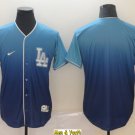 men's & youth Baseball Team Uniform Los Angeles Dodgers Blank Jerseys Blue Drift Fashion Shirts