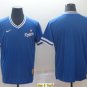 men's & youth Baseball Team Uniform Los Angeles Dodgers Blank Jerseys Blue Cooperstown V Neck Shirts