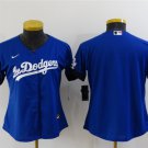 women's Baseball Uniform Los Angeles Dodgers Blank Jerseys Royal City Connect CoolBase ladys Shirts