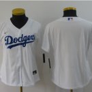 women's Baseball Team Uniform Los Angeles Dodgers Blank Jerseys White Home CoolBase ladys Shirts