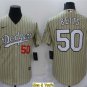 men's & youth Baseball Team Uniform #50 Mookie Betts Jerseys Gold Pinstripe CoolBase League Shirts