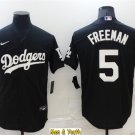 men's & youth Baseball Team Uniform #5 Freddie Freeman Jerseys Black Turn Back The Clock Shirts