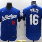 men's & youth Baseball Team Uniform #16 Will Smith Jerseys Royal City Connect FlexBase League Shirts