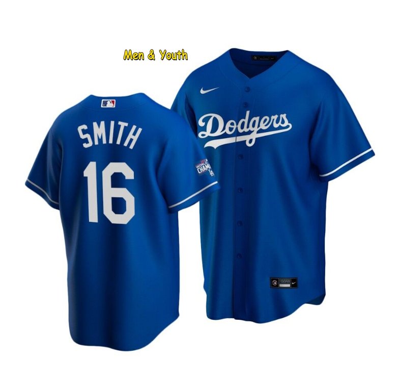 men's & youth Baseball Team Uniform 16 Will Smith Jerseys Royal