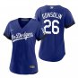 women's Baseball Uniform #26 Tony Gonsolin Jerseys Royal City Connect CoolBase League ladys Shirts
