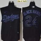 men's & youth Baseball Team Uniform #24 Black Mamba Jerseys Kobe Bryant Sleeveless Shirts