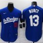 men's Baseball Team Uniform #13 Max Muncy Jerseys Royal City Connect CoolBase League adults Shirts