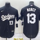 men's & youth Baseball Team Uniform #13 Max Muncy Jerseys Black Turn Back The Clock CoolBase Shirts